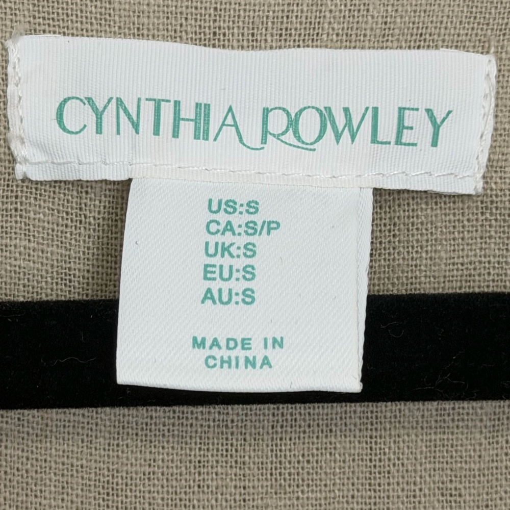 NWT Cynthia Rowley Linen Blend Dress in Light Taupe - Picture 3 of 4